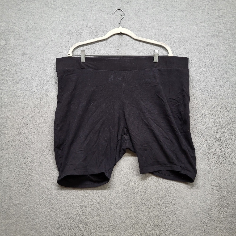TORRID Women Activewear Shorts 4 Black Biker High Rise Spandex 8 in Inseam READ